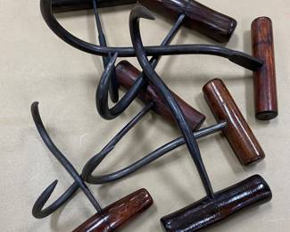 Forged meat hooks