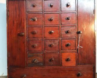 apothecary or spice cabinet