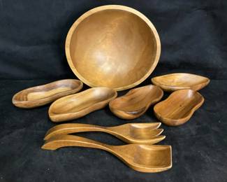 Handcarved Wooden Serving Dishes
