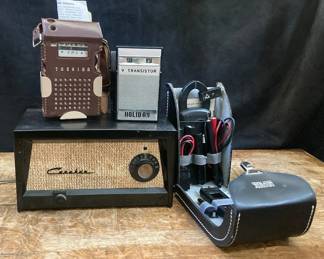 Toshiba And Holiday Transistor Radios Capehan Radio And Amprobe Meter