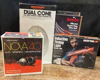 Actron L200 Inductive Timing Light Sparkomatic Dual Cone Speakers Nova Stero Headphones
