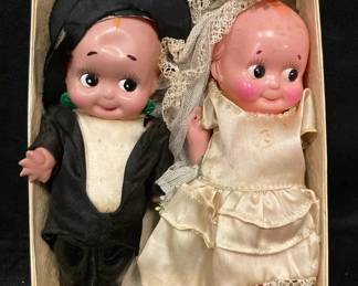 Vintage Kewpie Style Wedding Dolls