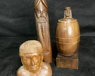 Carved Wood Fertility Figurines