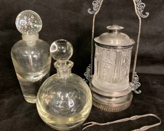 Mini Ice Bucket And Two Decanters