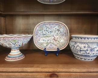 Hand Painted Pottery From Portugal