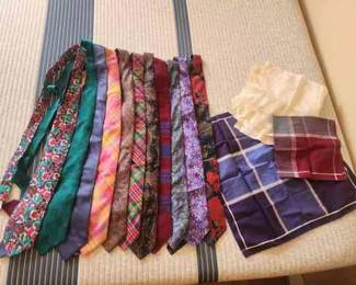 Assorted Ties and Scarfs