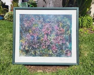 003 Framed Print El Jardin Signed And Numbered