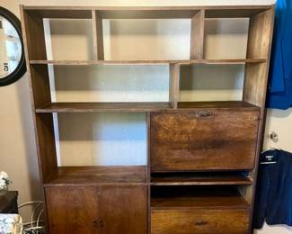 MCM Danish Style Wall Unit With Pull Down