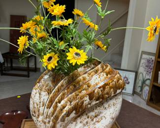 Faux Flowers in a Beautiful Vase