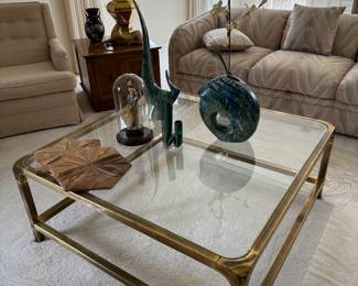 Brass/Glass Coffee Table