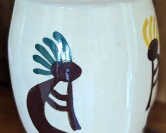 Kokopelli Pottery Vase