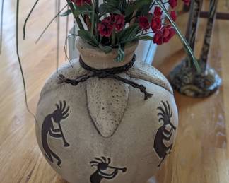 Kokopelli Pottery Vase