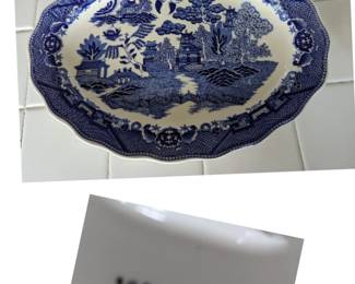 Vintage Platter: Blue Willow