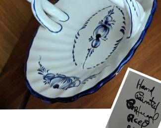 Hand Painted Porcelain Basket: Portugal