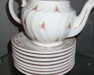 TEAPOT AND PLATES