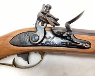 ANTONIO ZOLI, NAVY ARMS 1803 REPRODUCTION HARPERS FERRY .58cal BLACK POWDERFLINT LOCK MUSKET RIFLE 35.5'' BARREL RIFLE IS IN LIKE NEW CONDITION, MADE IN ITALY,