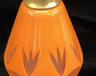 CIRCA 1900 ORANGE PERFUME ATOMIZER