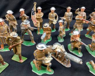 (29) ASSORTED 1940s BARCLAY MANOIL LEAD SOLDIERS