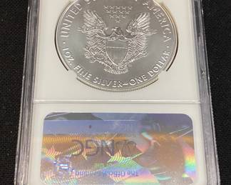 2017 SILVER AMERICAN EAGLE, MS70 1st