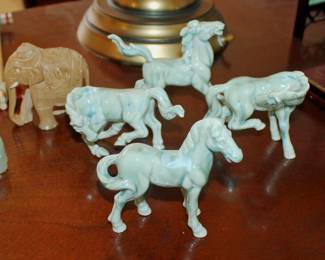 Glass Horse Figurines