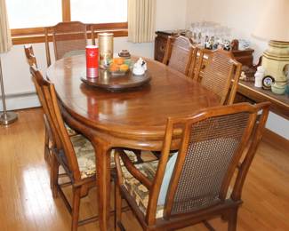 Dining Room Table and Six C hairs (Chairs and Table can be sold separately)