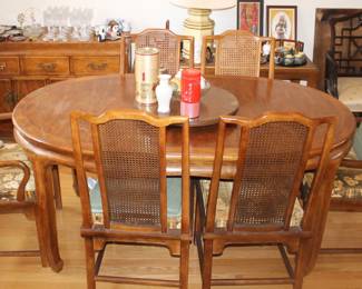 Dining Room Table and Six C hairs (Chairs and Table can be sold separately)