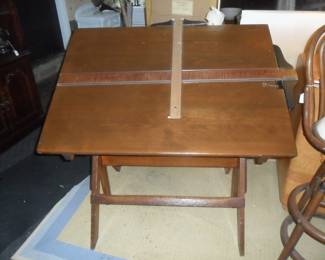 Antique drafting table