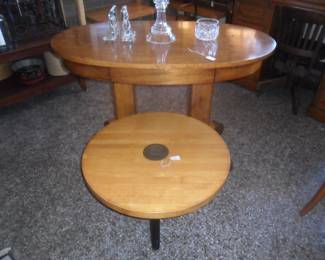 Coffee table and oval table