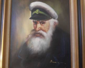 Original Captain oil painting