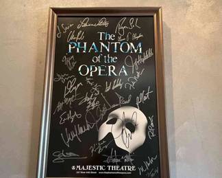 Signed Phantom Of The Opera Poster