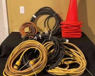 Heavy Duty Extension Cords And Cones