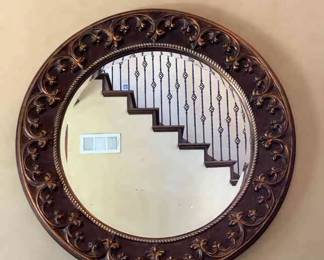 Large Round Wall Mirror 