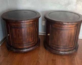 Bernhardt Drum Side Tables
