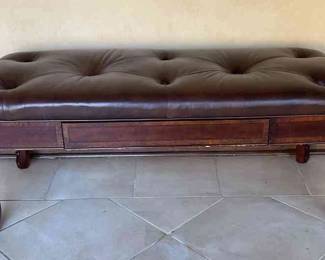 Leather Look Bench