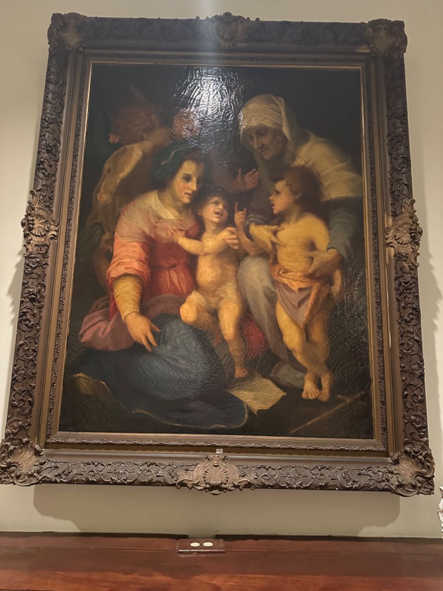 Jean Mannheim very large painting of the Holy family