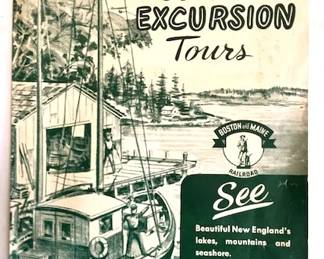 1952 Travel Brochure By Train, Boat, Etc.
