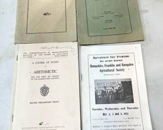 Four (4) Early Booklets, Western Mass.
