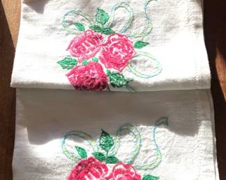 Embroidered Tea Towels
