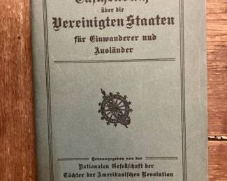 Antique German Book, 1923

