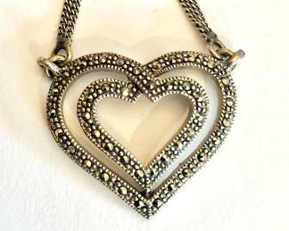 Unique Double Heart Necklace

