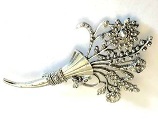 Cornucopia Floral Pin
