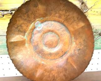 Beautiful 10" Hammered Copper Bowl
