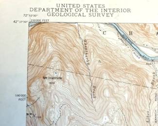 1943 Map of Ashfield, MA
