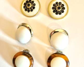 (3) Pair of Vintage Earrings
