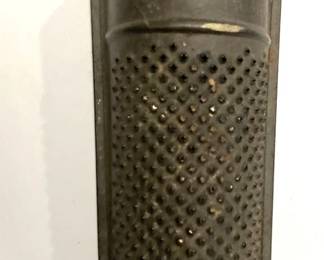 Signed Antique Tin Nutmeg Grater
