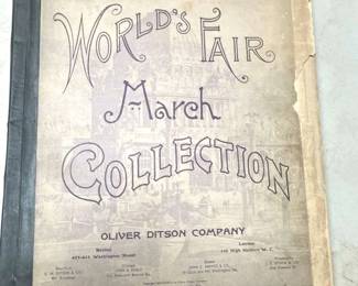 World's Fair March Collection, Music Book, (Back Cover Missing)
