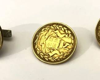 Men's Tie Pin and Cufflinks Set
