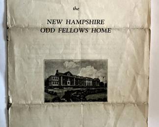 Pamphlet "N.H. Odd Fellows Home"
