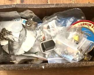 Box Full of Miscellaneous Pins
