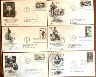 SIX First Day Issue Covers
